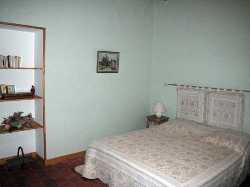 Room GERMINY with its old wooden ceiling, like the other rooms.
